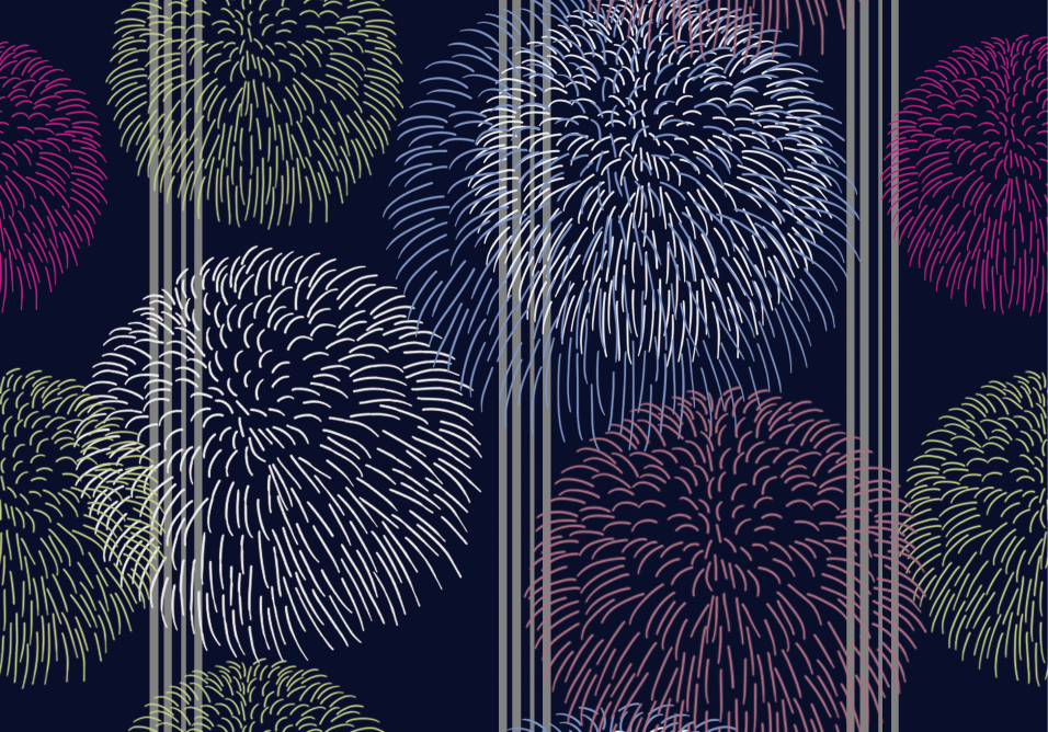 fireworks and stripes